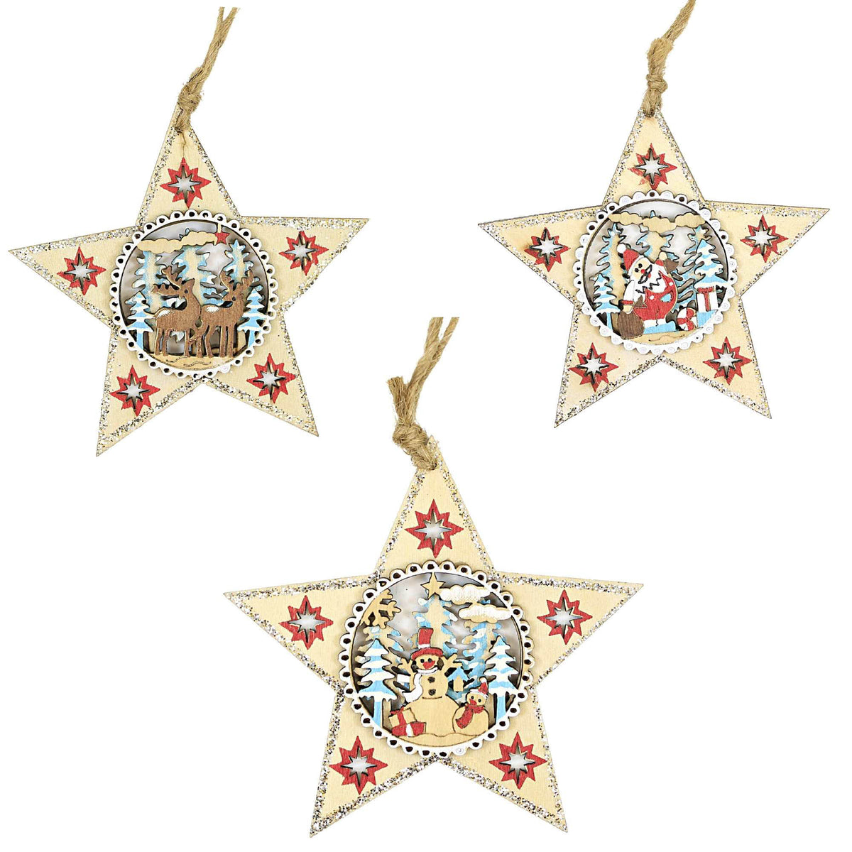 (56614) Star With Winter Scene