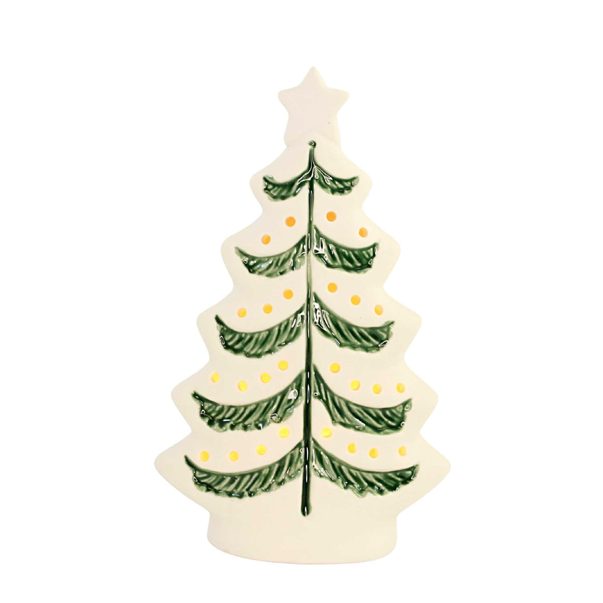 (56615) Cream Holiday Lit Tree Sm