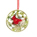 Crystal Expressions Pinecone Cardinal Ornament Christmas Acrylic Red Bird Acryx191 (56617)