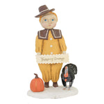 Dee Foust-Harvey Patton Pilgrim Polyresin Thanksgiving Turkey Pumpkin 81123 (56669)