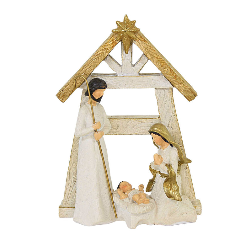 Christmas Peace Nativity Polyresin Creche Mary Baby Jesus Joseph Xfgh77025 (56672)