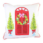 C & F Door Wreath Pillow - One Pillow 18 Inch, Cotton - Holly Berries Home Decor C842982549 (56673)