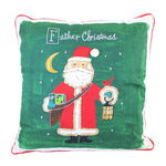 C & F Father Christmas Pillow - One Pillow 18 Inch, Cotton - Alphabet Santa Home Decor C842982558b (56675)