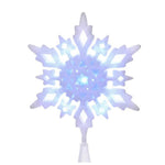 Snowflake Led Tree Topper - One Tree Topper 10 Inch, Plastic - Led Electric Plug-In Jel0310cw (56707)