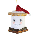 Noble Gems S'mores With Santa Hat Glass Christmas Ornament Nbx0026 (56728)