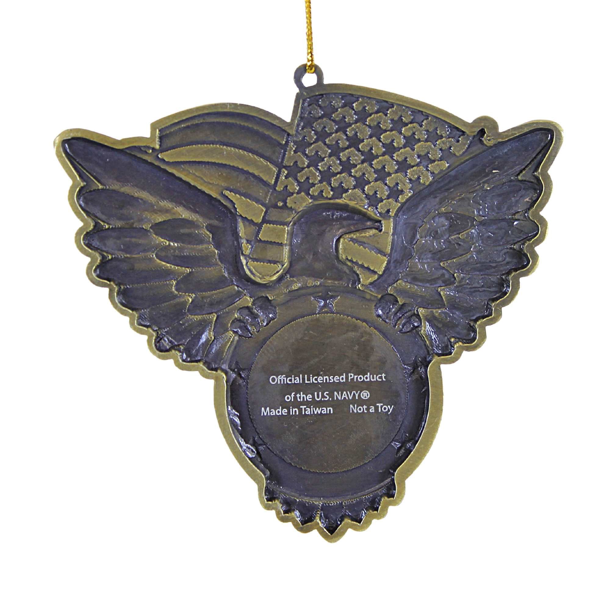 Holiday Ornament U.S. Navy Seal Metal Christmas Eagle American