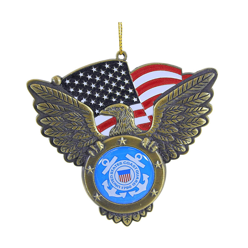 Holiday Ornament U.S. Coast Gurad Seal Christmas Eagle American Flag Cg9211 (56744)