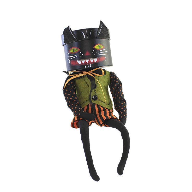 Joe Spencer Genny Figurine Fabric Halloween Black Cat Xfgs76948 (56746)