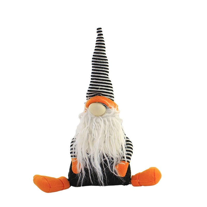 (56754) Halloween Gnome Plush Shelf Sitter, 13.00 Inch, Orange Black White Xfgs76903