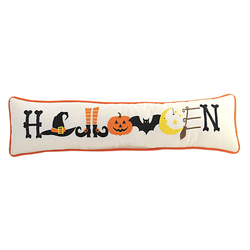C & F Halloween Pillow - One Pillow 6 Inch, Cotton - Witch Moon Bat C8121850 (56758)