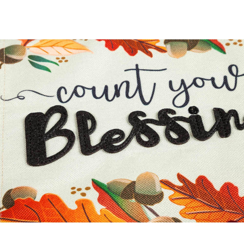 Home & Garden Count Your Blessings Garde Flag - - SBKGifts.com