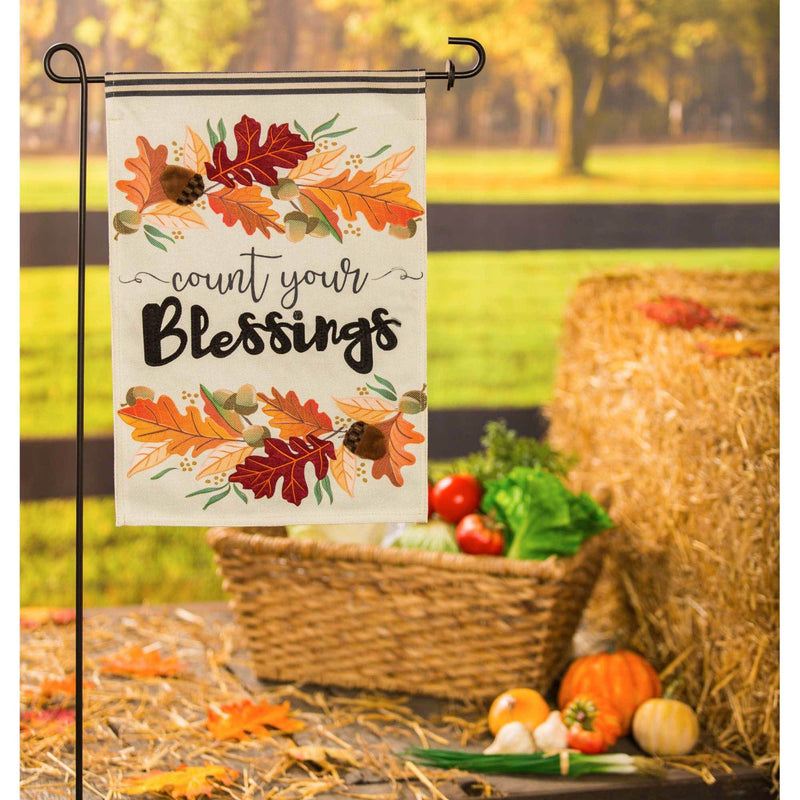 Home & Garden Count Your Blessings Garde Flag - - SBKGifts.com
