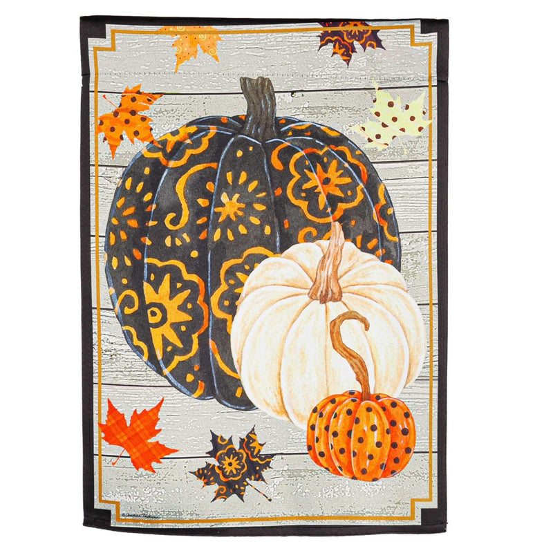 Home & Garden Pattern Pumpkins / Leaves Flag Thanksgiving Fall 14S10433 (56767)