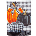 Home & Garden Pumpkin Check Garden Flag Fall Halloween Thanksgiving 14S10013 (56768)