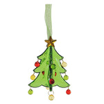 Holiday Ornament Mini Christmas Tree Facets Acrylic Gold Star Nd6011664 (56778)