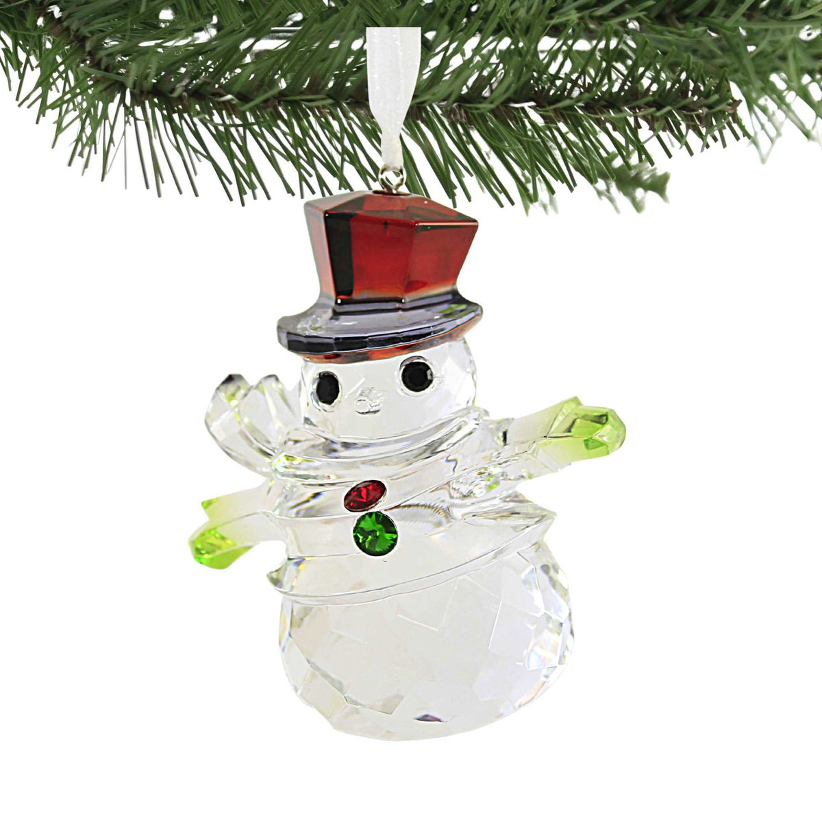 Holiday Ornament Facets Christmas Snowman - - SBKGifts.com