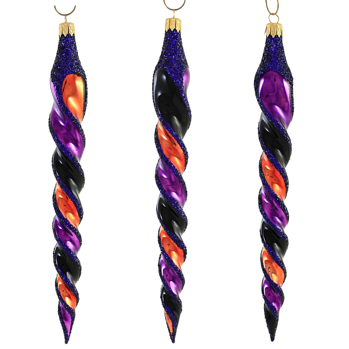 (56796) Orange Black Purple Twist Set/3