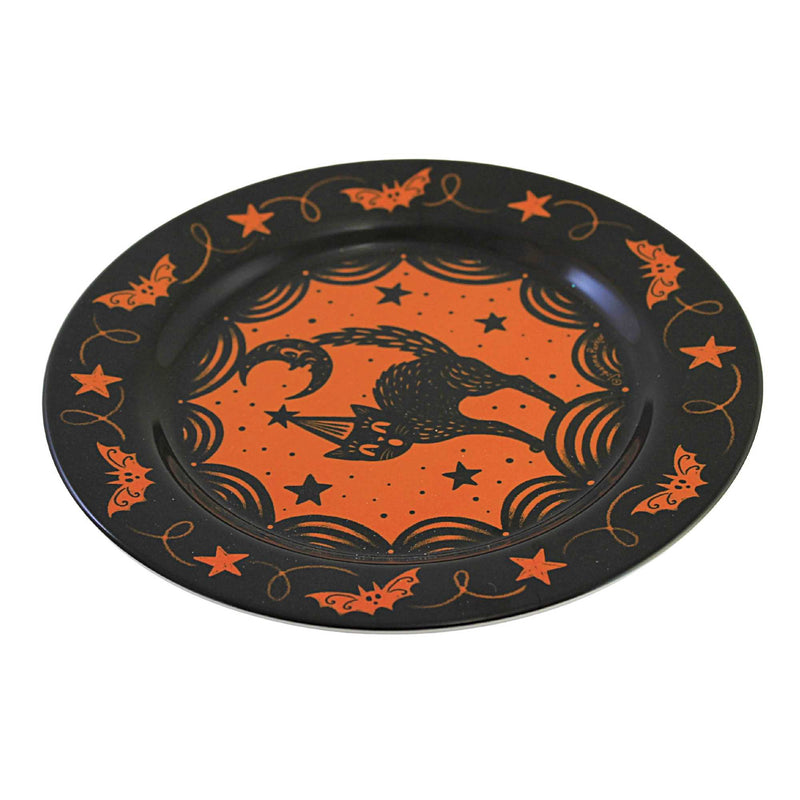 Tabletop Halloween Scaredy Cat Plates - - SBKGifts.com