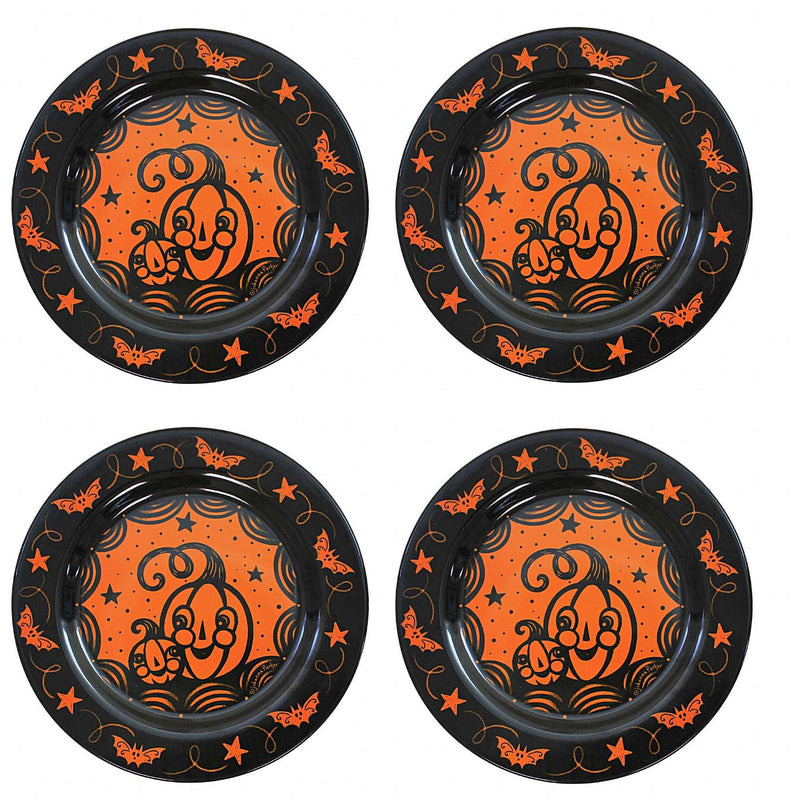 Tabletop Halloween Pumpkins Plates Melamine Johanna Parker Jp1038 (56799)