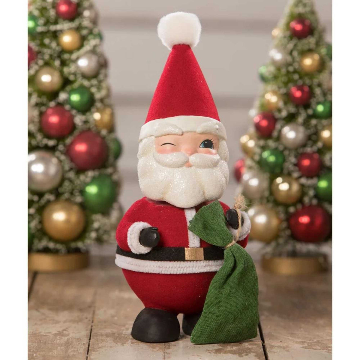 (56810) Bobble Head Santa Container