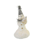 Christmas Glimmer Mini Snowman Polyresin Tinsel Tree Ma1075 (56815)