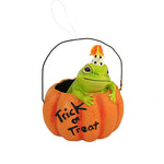 Holiday Ornament Party Frog In Pumpkin Polyresin Trick Or Treat Td1190 (56826)
