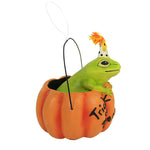 Holiday Ornament Party Frog In Pumpkin - - SBKGifts.com