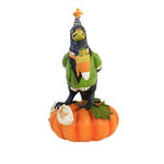 Halloween Tricky Crow On Pumpkin - - SBKGifts.com