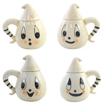 Tabletop Ghost Teacups W/Lids Dolomite Halloween Johanna Parker Th00538 (56871)