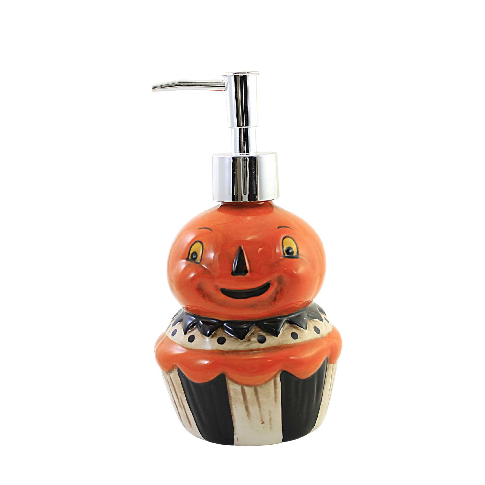 Transpac 7.00In Happy Jack Soap Dispenser, Dolomite, Halloween