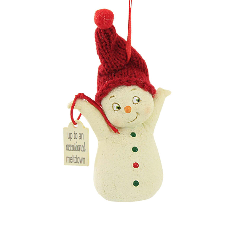 Holiday Ornament Up For Occasional Meltdown Polyresin Snowpinion 6010024 (56897)