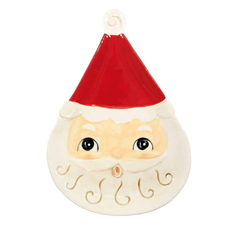 Tabletop Nostalgic Santa Shaped Plates - - SBKGifts.com