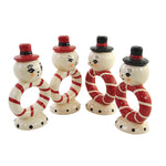 Tabletop Snowman Napkin Rings - - SBKGifts.com