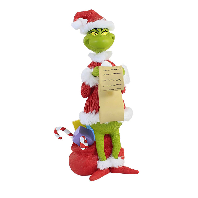Christmas Merry Grinchmas Polyresin Dr Seuss Checking List 6010972 (57026)