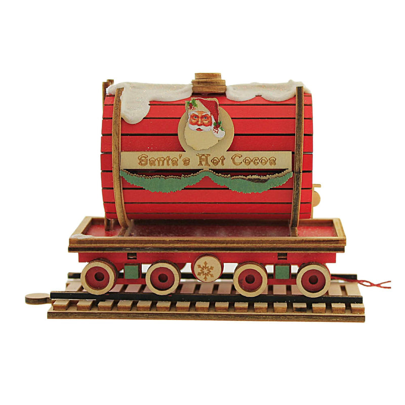 Ginger Cottages 3.5 Inches Santa's Hot Cocoa Tanker Wood Train Car 80047 (57042)