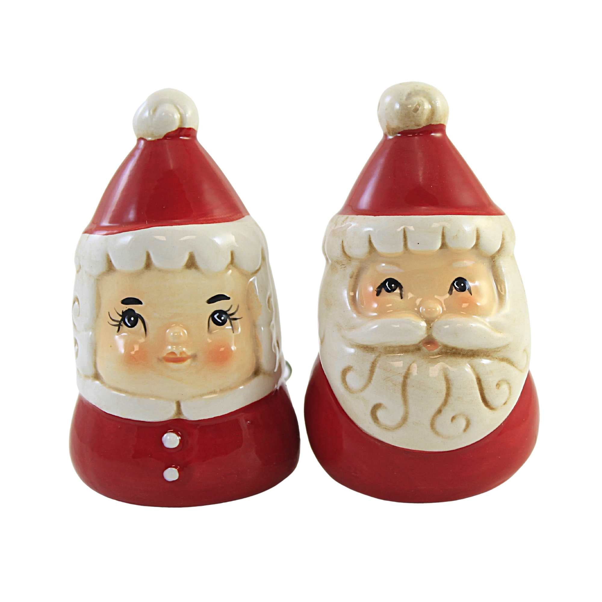 Tabletop Mr./Mrs. Claus Salt And Pepper Dolomite Christmas Johanna
