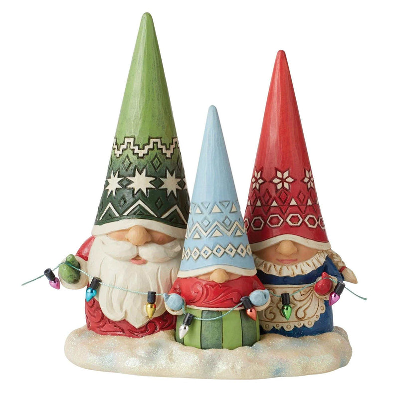 Jim Shore Together For Christmas Polyresin Gnome Family 6011157 (57085)
