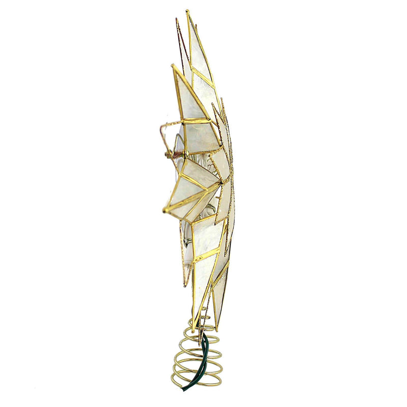 Kurt S. Adler Capiz Star Tree Topper - - SBKGifts.com