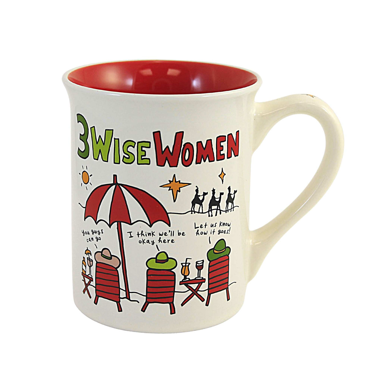 (57112) 3 Wise Women Beach Mug