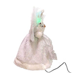 Tree Topper Finial Silver/ White Angel Tree Topper - - SBKGifts.com