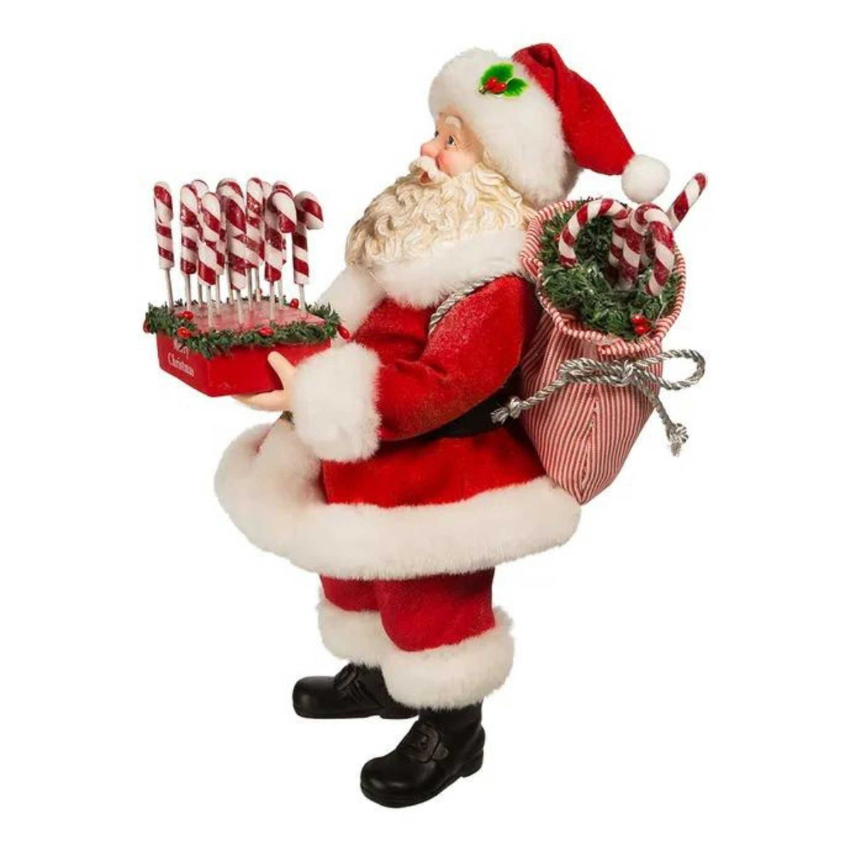 Christmas Santa With Candy Canes - - SBKGifts.com