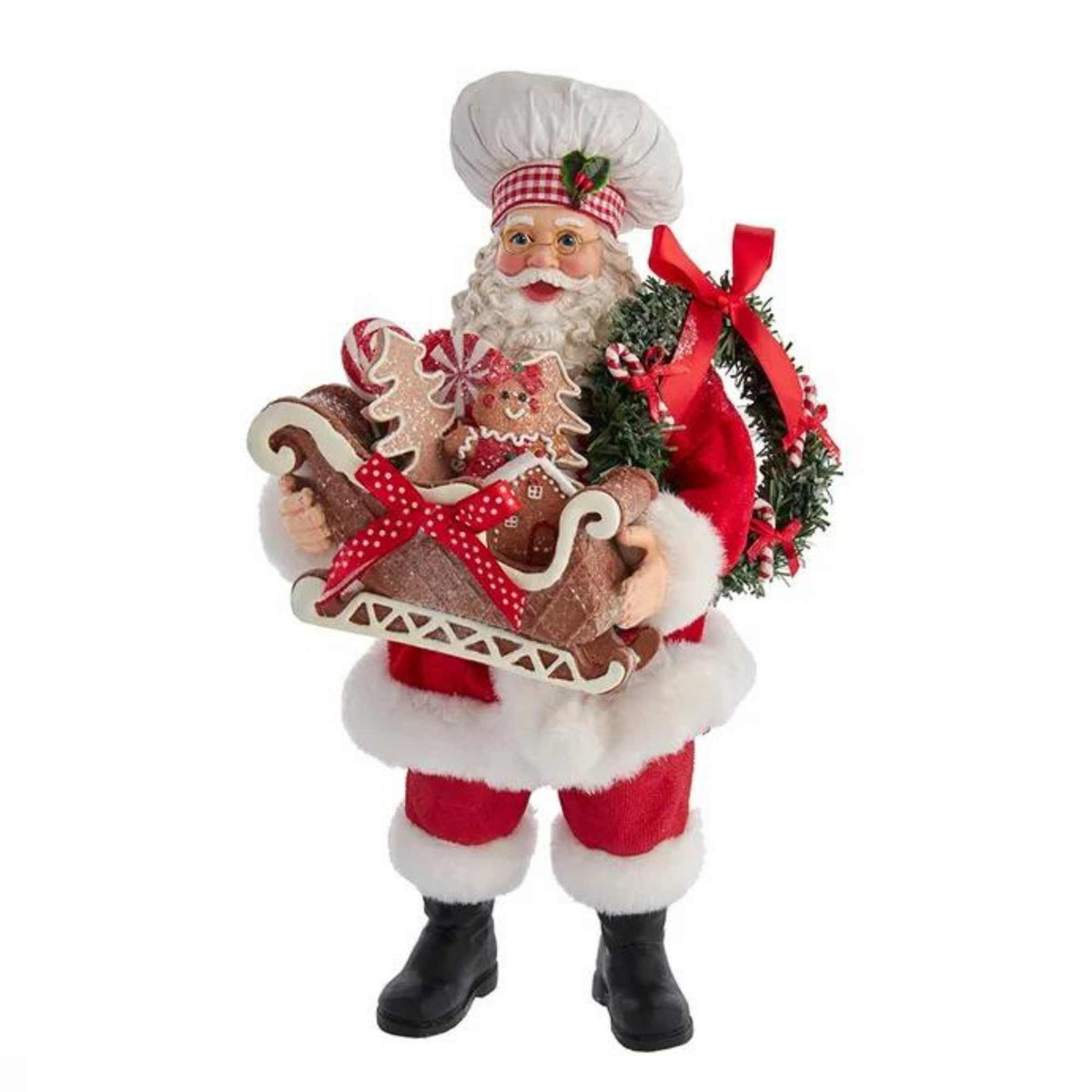 57127 Chef Santa With Gingerbread FA0157
