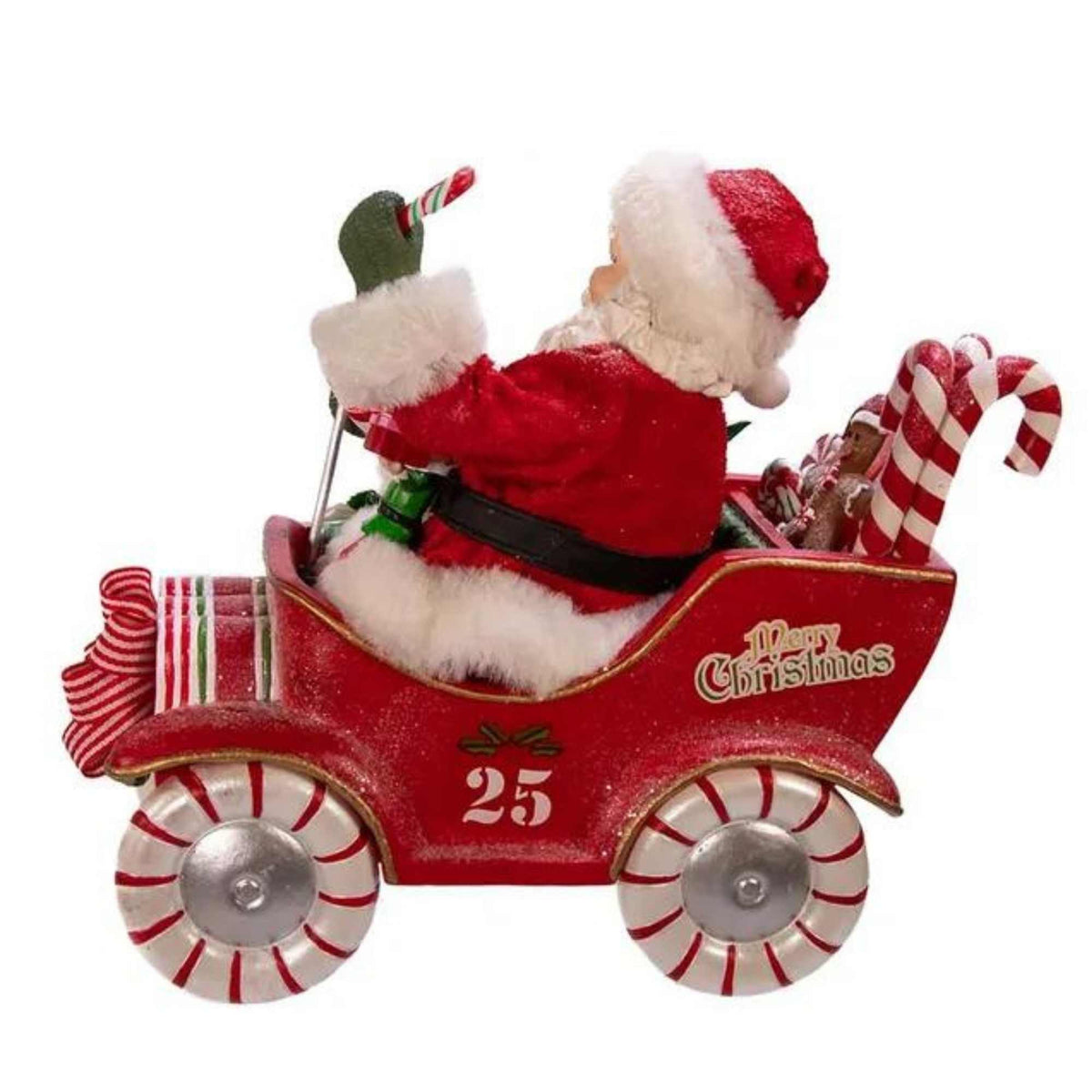 Christmas Musical Santa In Candy Car - - SBKGifts.com
