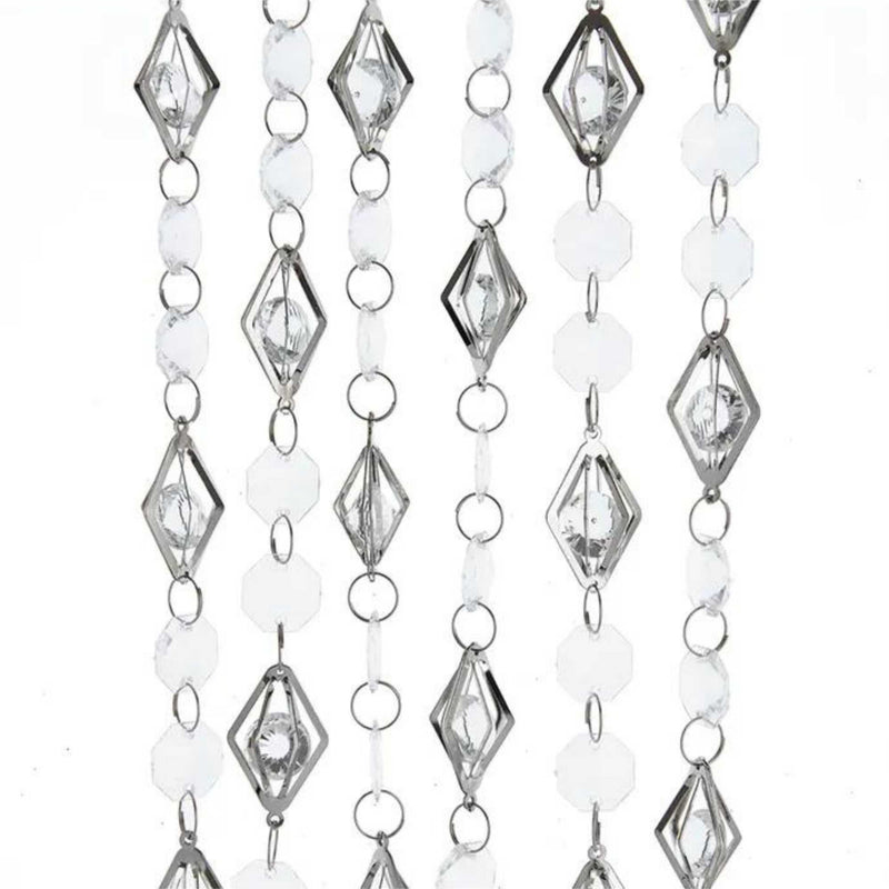 Christmas Silver And Clear Garland - - SBKGifts.com