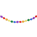 Christmas Multi Colored Jewel Garland Plastic Faceted Bead J9021 (57146)