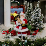 Christmas Lamp Leg Fabriche Santa - - SBKGifts.com