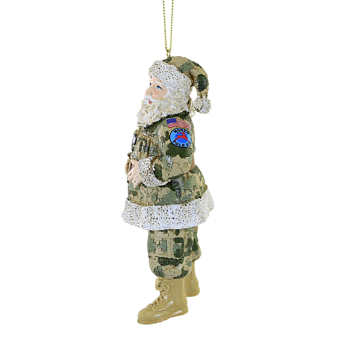 Kurt S. Adler Camouflage Military Santa - - SBKGifts.com