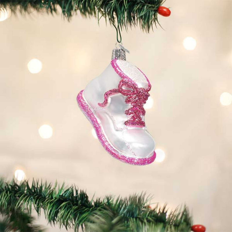 Old World Christmas Pink Baby Shoe - - SBKGifts.com