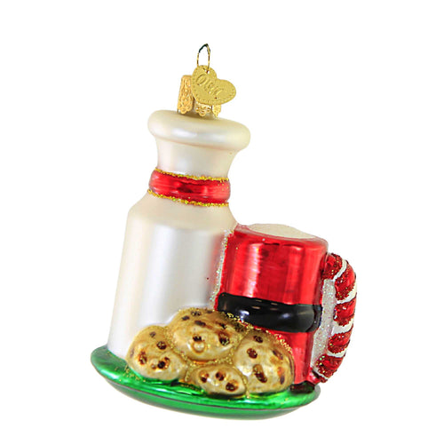 Old World Christmas Santa's Milk & Cookies - - SBKGifts.com