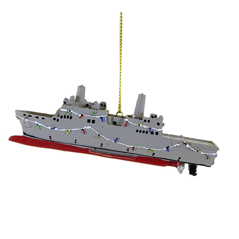 Holiday Ornament U.S. Navy™ Ship Polyresin Military Christmas Na2163 (57186)